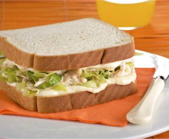 Pollo con mayonesa para sandwich