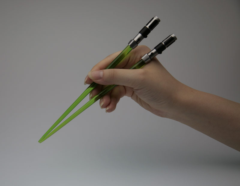 Chopsticks con forma de Sábles Láser de Star Wars