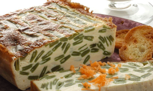 Pastel de judías verdes