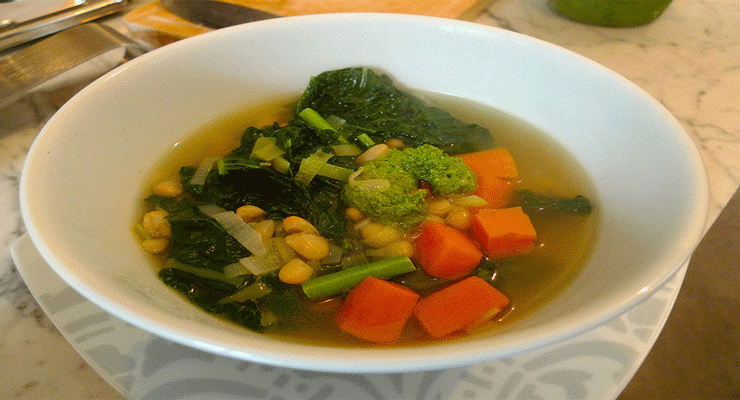 Sopa de judías verdes